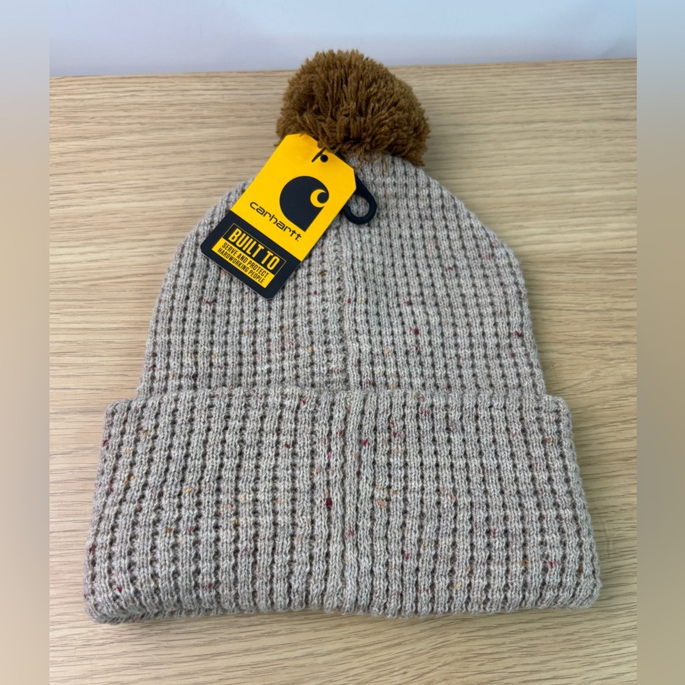 Carhartt Women's Pom-Pom Knit Beanie NWT - Picture 4 of 6